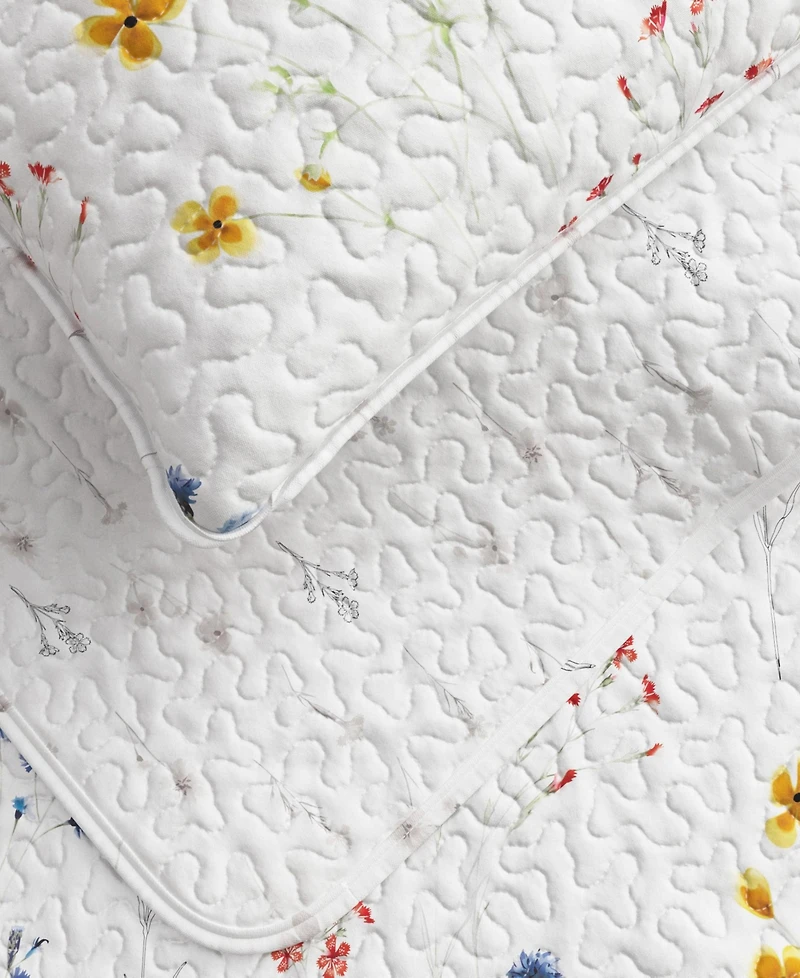 Linery & Co. Colorful Floral Microfiber Quilt Set With Shams