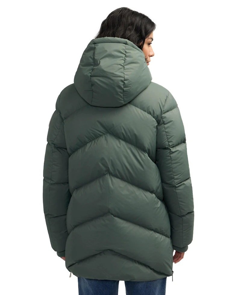 Pajar Women's Fallon Boxy Inverted Chevron Quilted Puffer