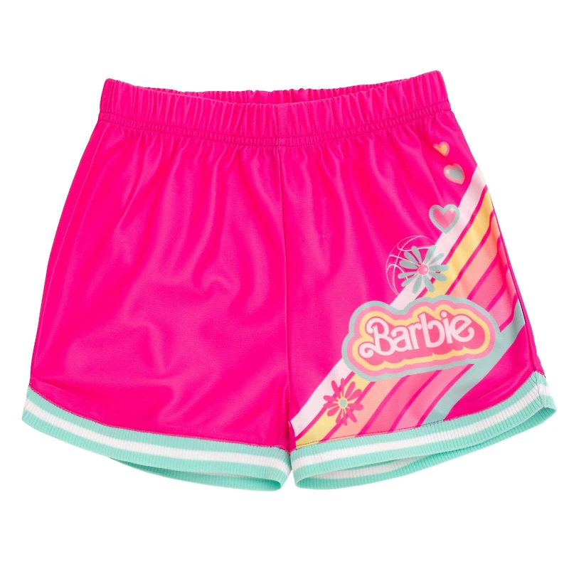 Barbie Toddler Girls Jersey Athletic Tank Top and Shorts Outfit Set