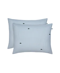 Lacoste Home Pinstripe Croc Cotton 3-Pc. Comforter Set, Full/Queen