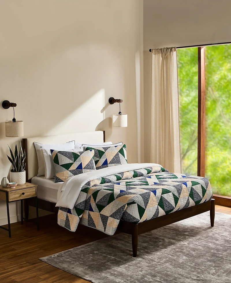 Lacoste Home Signature Cotton 3-Pc. Quilt Set