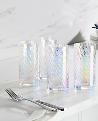 Lenox Tuscany Classics Iridescent Highball Glasses, Set of 4