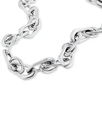 Calvin Klein Stainless Steel Statement Link Collar Necklace, 14" + 2" extender