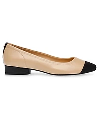 Anne Klein Women's Carlie Almond Toe Ballet Flats