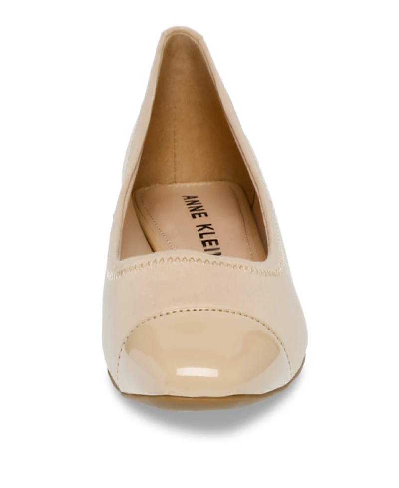 Anne Klein Women's Carlie Almond Toe Ballet Flats
