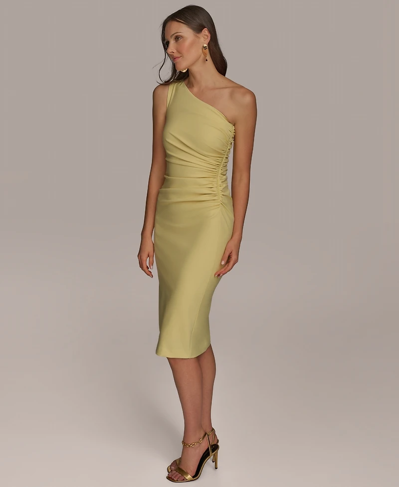 Donna Karan New York Women's Asymmetric-Neck Sheath Dress