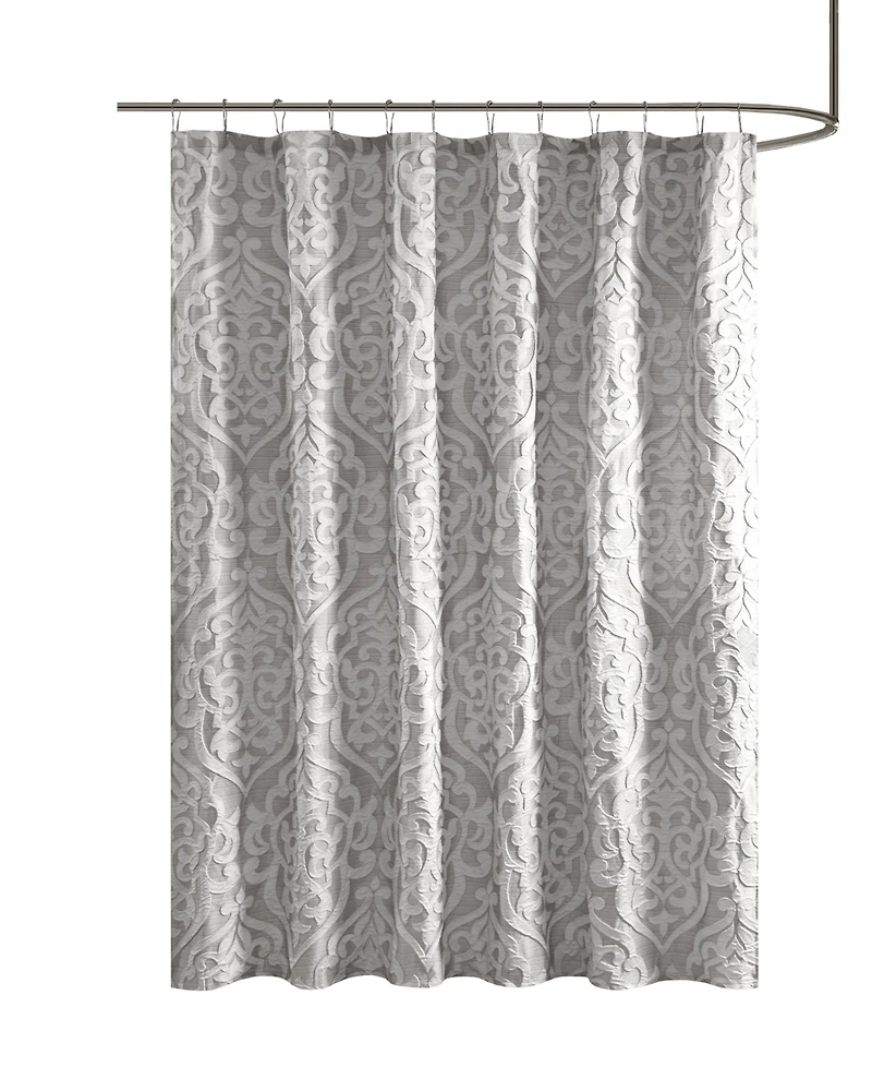 Madison Park Odette Jacquard Shower Curtain, 72" x