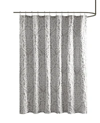 Madison Park Odette Jacquard Shower Curtain, 72" x