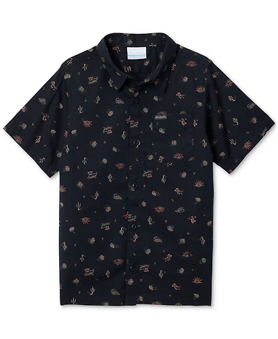 Columbia Big Boys Rapid Rivers Printed Short-Sleeve Shirt
