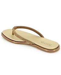 Kenneth Cole Reaction Women's Wynwood Crystal Strap Flat Sandals