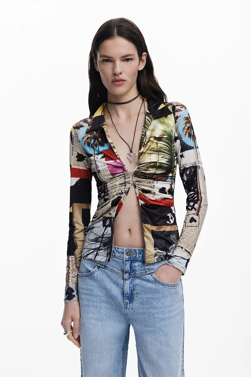 Desigual Women's T-shirt designed by Mr. Christian Lacroix