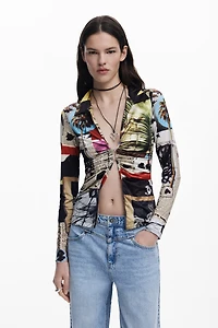 Desigual Women's T-shirt designed by Mr. Christian Lacroix