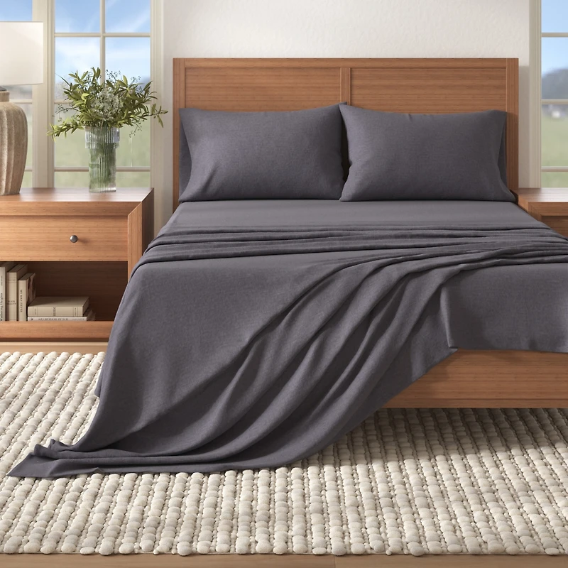 Linery & Co. Cotton Blend Flannel Sheet Set