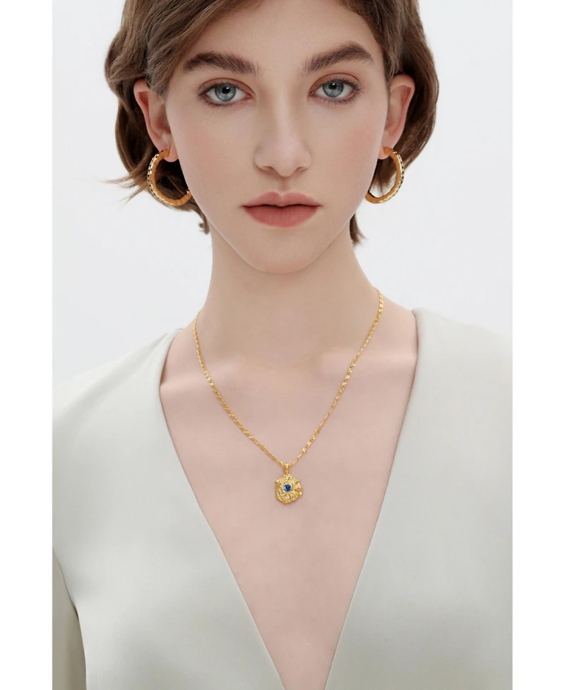 Shayla Molten Cubic Zirconia Pendant Necklace