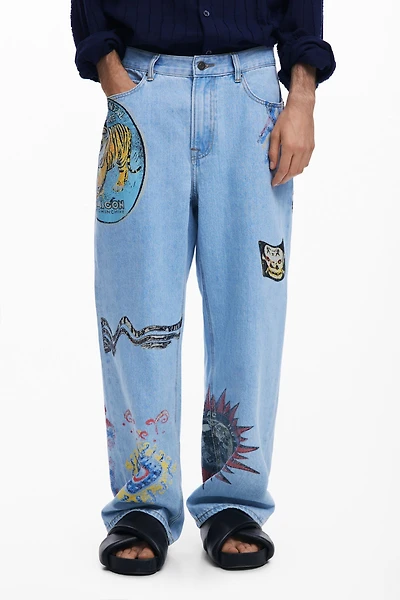 Desigual Men's Patchwork jeans