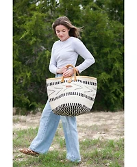 Balance Point Handwoven Sisal Straw Basket Tote Bag