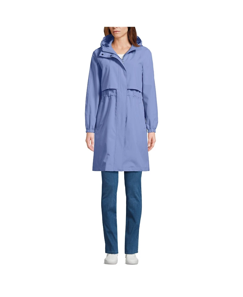 Lands' End Women's Squall Packable Long Raincoat