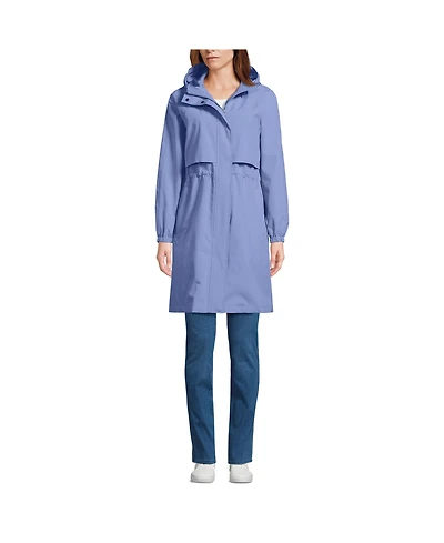 Lands' End Women's Squall Packable Long Raincoat