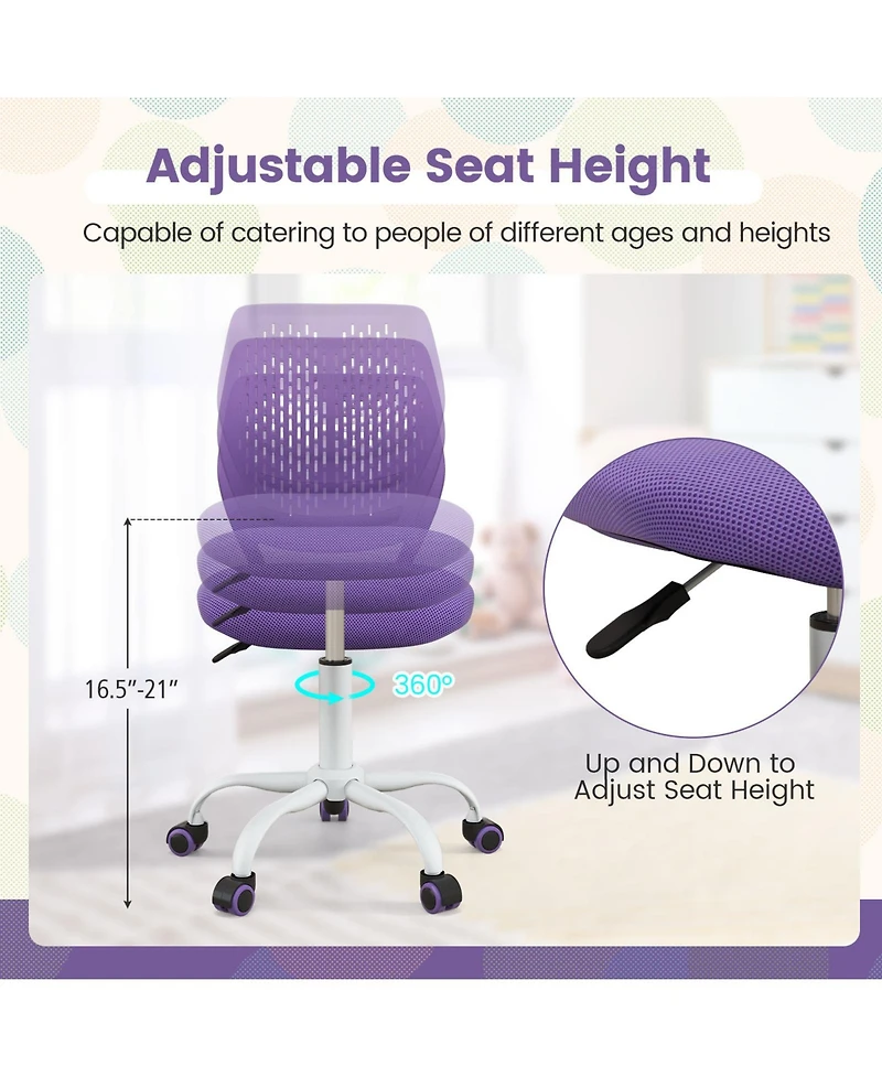 Ergonomic Children Study Chair with Adjustable Height