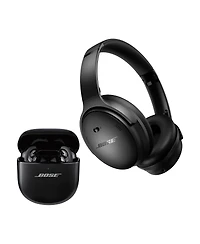 Bose QuietComfort Headphones with Active Noise Cancellation with QuietComfort Ultra Wireless Noise Cancelling Earbuds