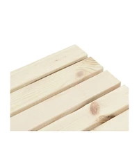 2 Piece Patio Lounge Set Solid Wood Fir