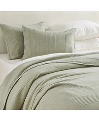 Linery & Co. Cotton Blend Jersey Knit Channel Stitch Quilt Set