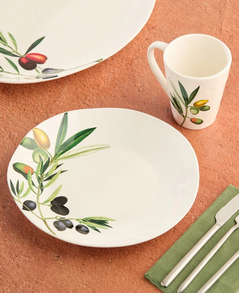 Certified International Olivia Dinner Plates, Set of 4, Service for 4