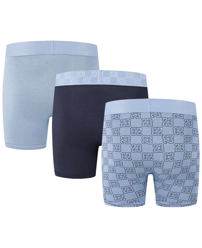 Jordan Big Boys 23 Monogram Boxer Briefs, 3 Pack