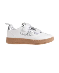 Bebe Little Girls Low Top with Multi Metallic Sneakers