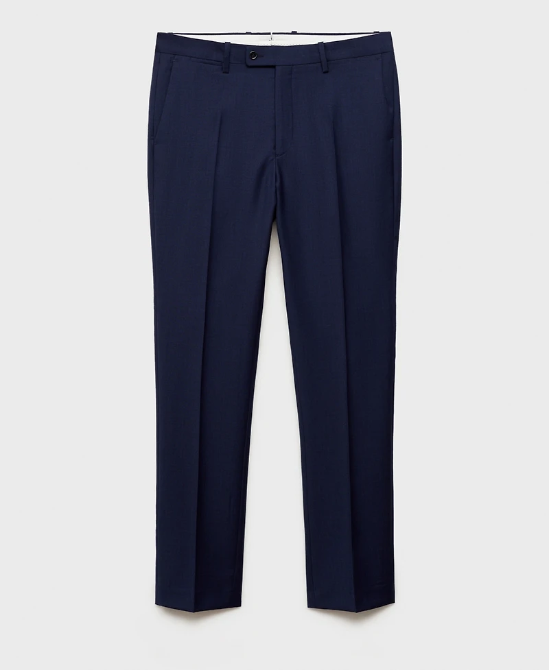 Mango Men's Slim-Fit Woolen Trousers
