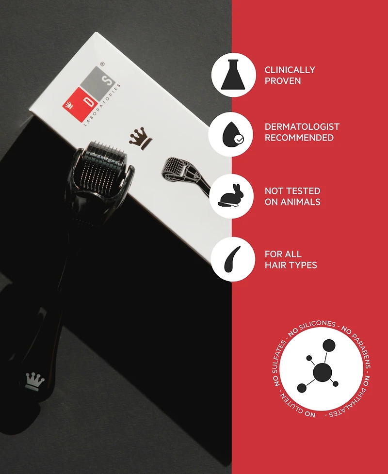 Ds Laboratories StimuROLLER+ Microneedle Hair Follicle Stimulation System, 1 mm