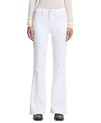 7 For All Mankind Women's Dojo Tailorless Patch-Pocket Bootcut Jeans