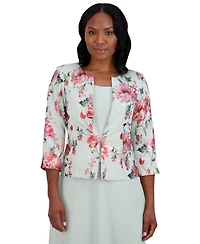 Jessica Howard Women's 2-Pc. Floral-Print Jacket & Dress Set