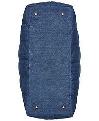 Karl Lagerfeld Paris Voyage Large Quilted Denim Tote Bag