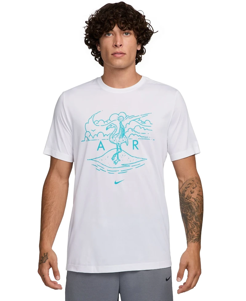 Nike Men's Dri-fit Flamingo Logo Basketball T-Shirt