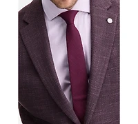 Ted by Baker Men's Modern-Fit Maroon Textured Sport Coat