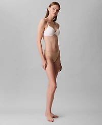 Calvin Klein Women's Invisibles Microfiber Stretch Thong Underwear D3428