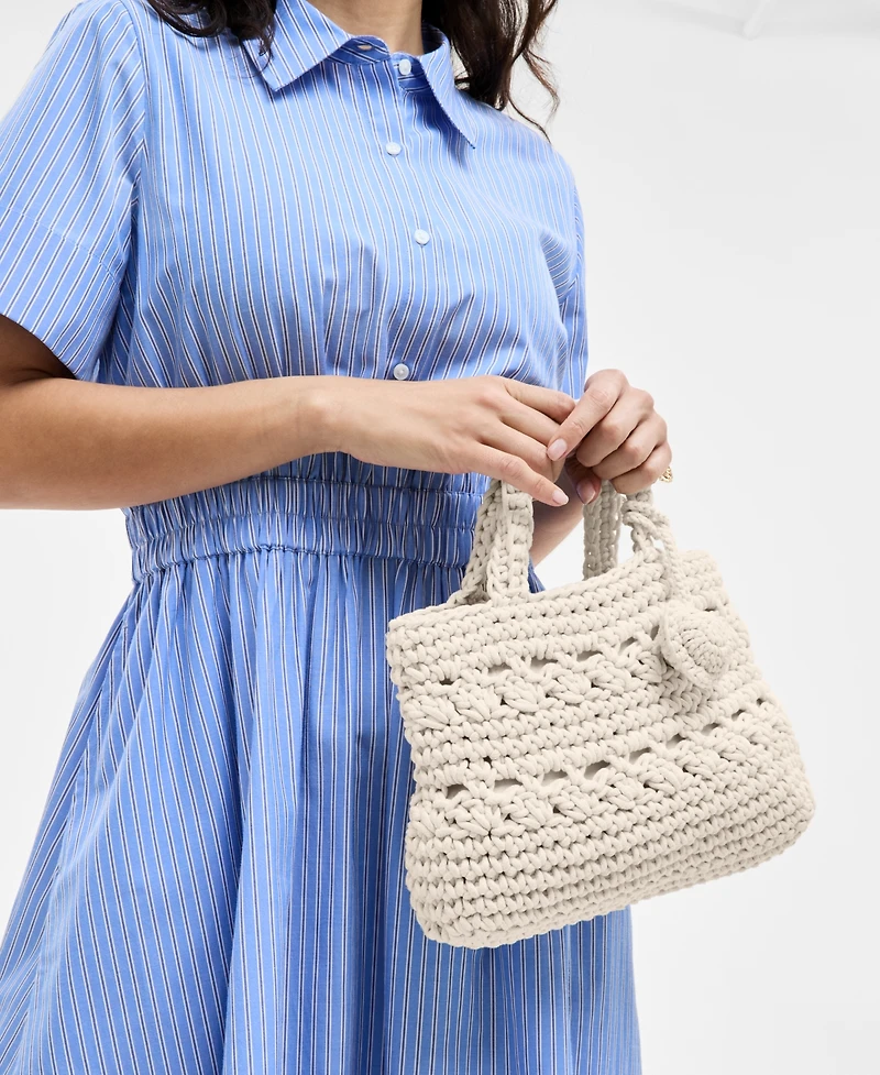 On 34th Crochet Medium Tote Bag, Exclusively at Macy's
