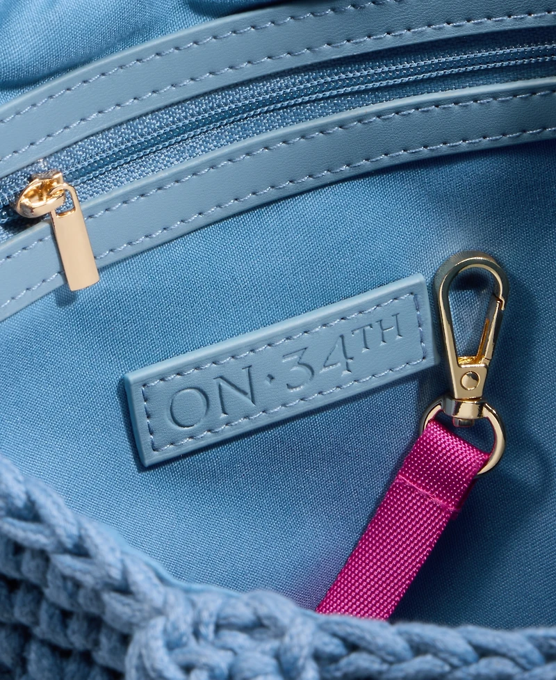 On 34th Crochet Medium Tote Bag, Exclusively at Macy's