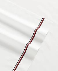 Tommy Hilfiger Printed 200-Thread Count Cotton Percale -Pc. Sheet Set