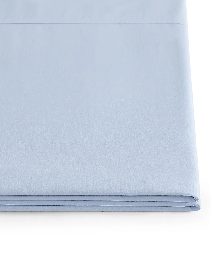 Tommy Hilfiger Solid 200-Thread Count Cotton Percale -Pc. Sheet Set