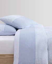 Tommy Hilfiger Modern Stripe Cotton 3-Pc. Duvet Cover Set