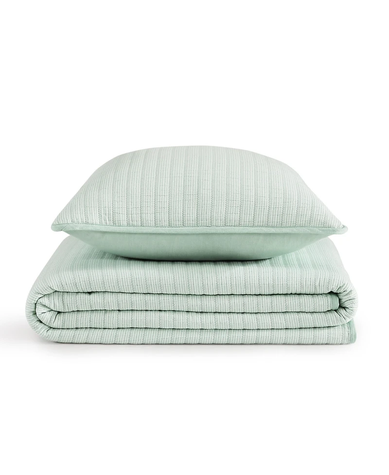 Tommy Hilfiger Ithaca Stripe Cotton Reversible -Pc. Quilt Set