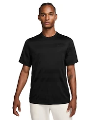 Nike Men's Primary Dri-fit Fitness Short Sleeve Striped Logo T-Shirt
