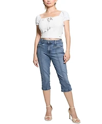 Guess Women's Eliane Off-The-Shoulder Cropped Top