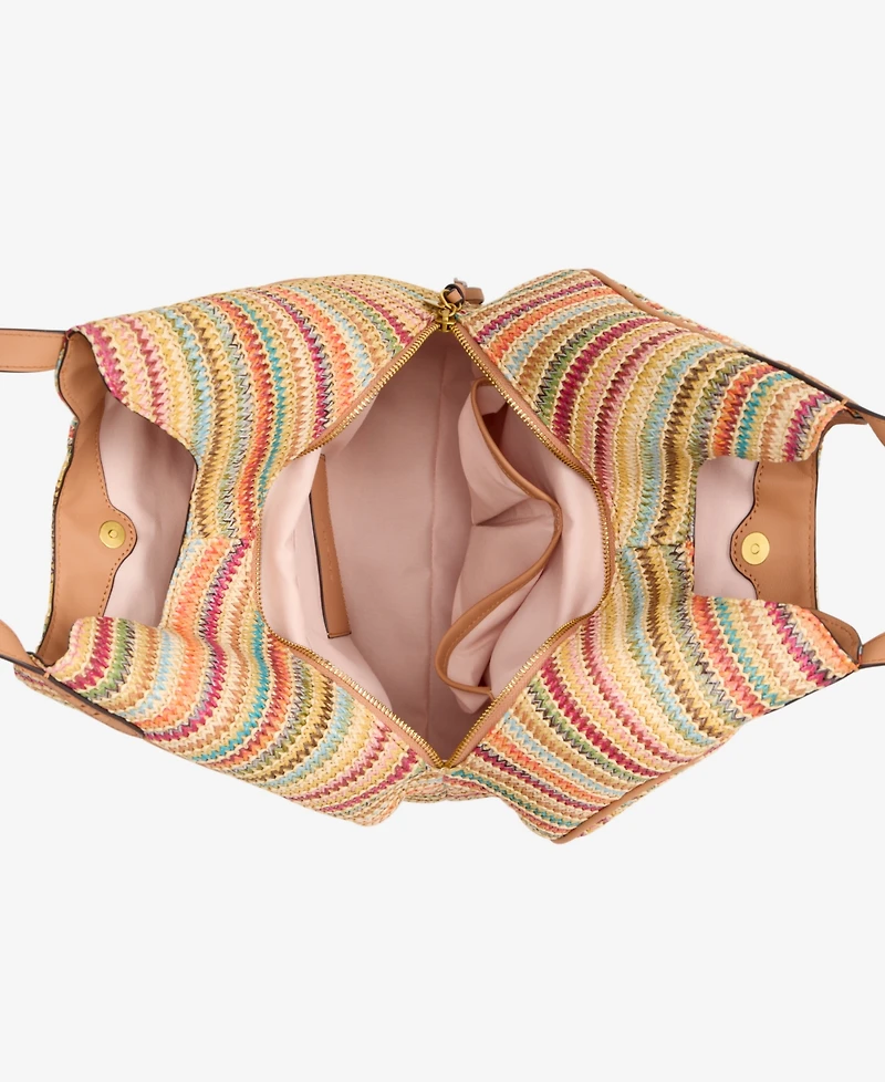 Style & Co Straw Medium 4-Poster Tote