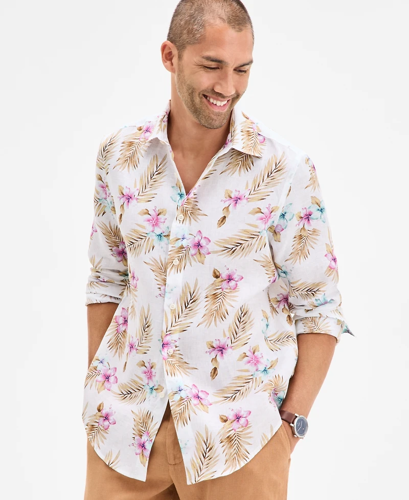 Club Room Men's Amista Floral Linen Shirt
