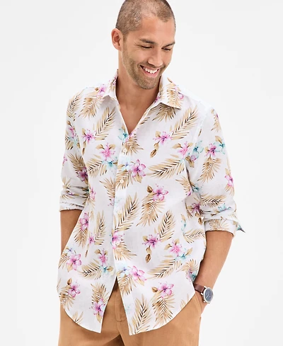 Club Room Men's Amista Floral Linen Shirt