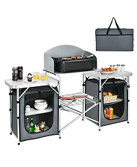 Folding Camping Table with Storage Organizer