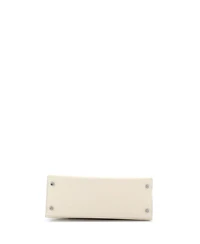 Pre-Owned Hermes Kelly 28 Handbag Light Epsom with Palladium Hardware
